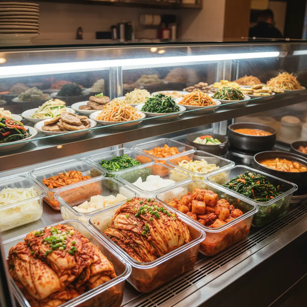 천안업소용반찬쇼케이스 - 먹음직스러운 진열 효과