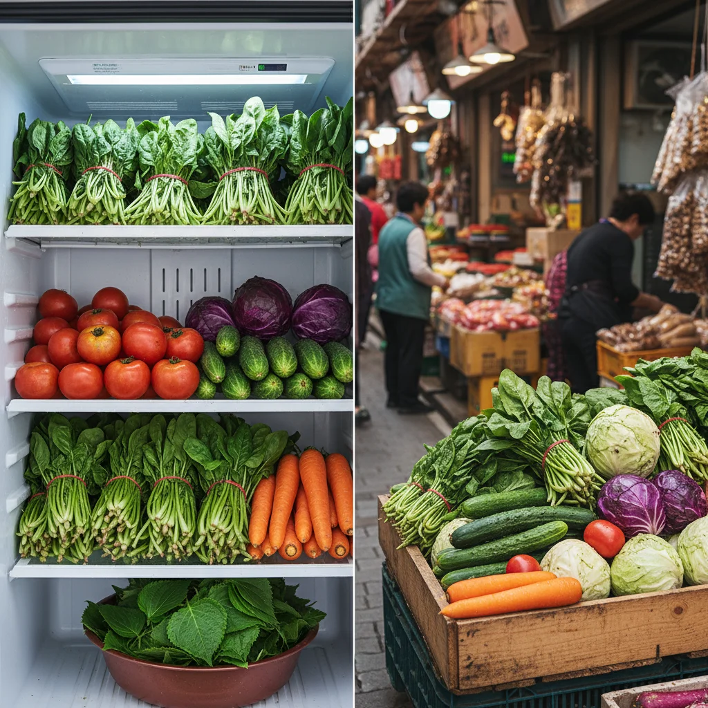 천안채소냉장고 - 수분 유지의 차이