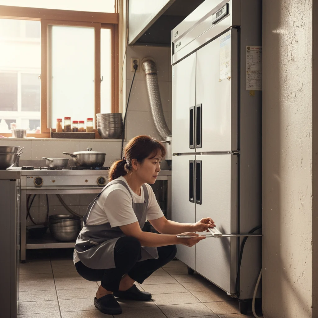 천안채소냉장고 - 벽과 15cm 거리