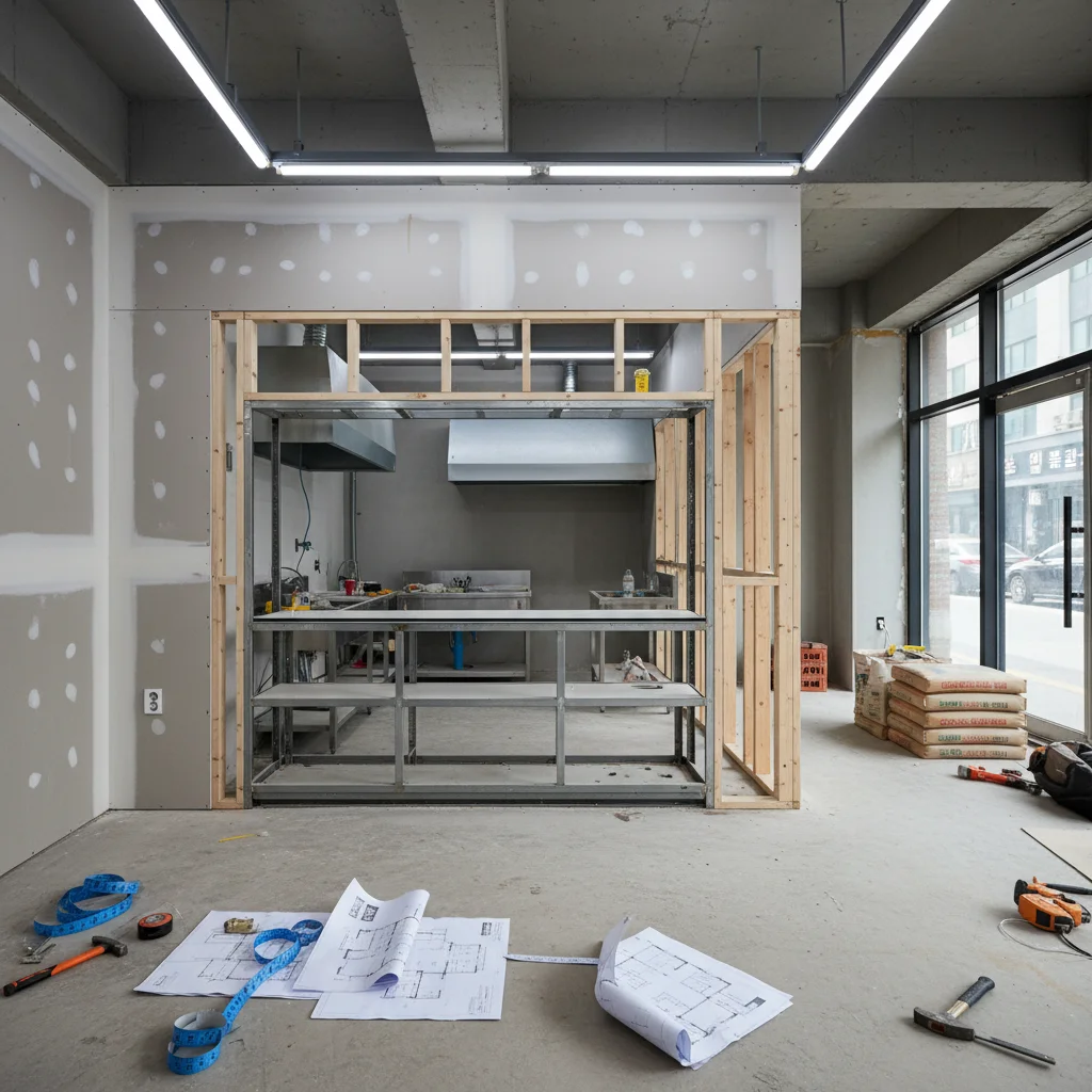 천안반찬가게쇼케이스 - 설치 공간 실측 필수