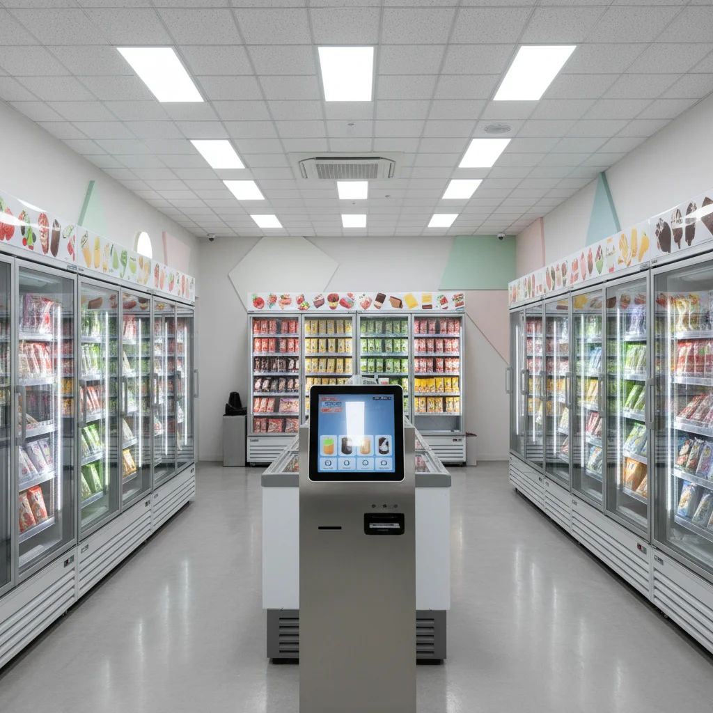 아이스크림창업 - 2026년형 무인 매장 내부