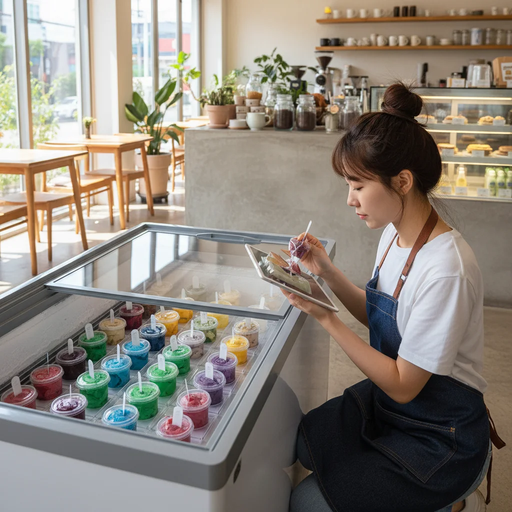 캡슐젤라또 - 재고 관리의 편의성