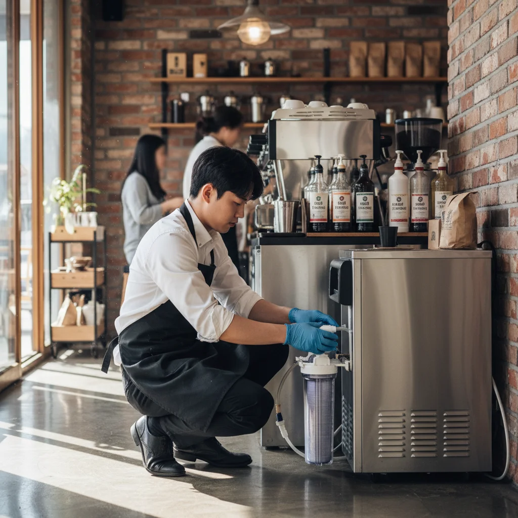 카이저제빙기50KG - 정수 필터 교체