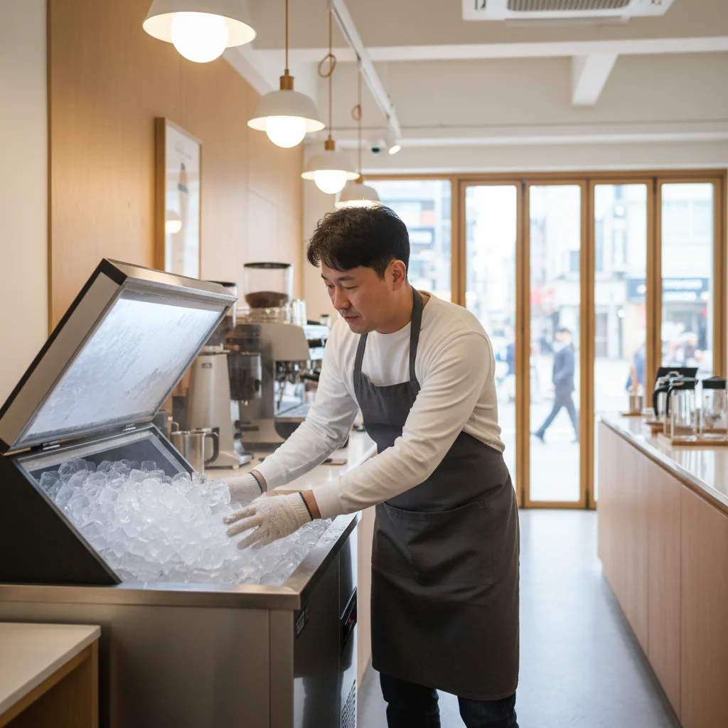 제빙기판매 - 저장고 용량 확인