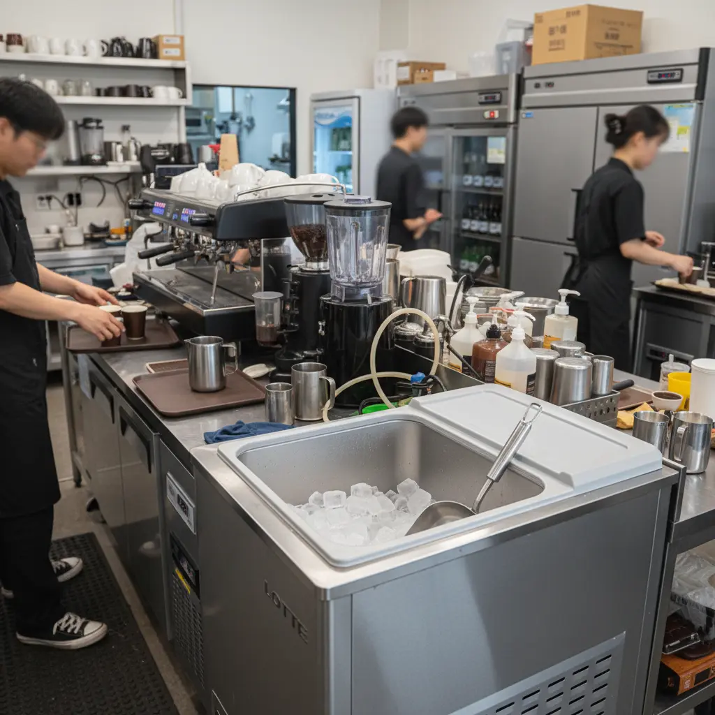 롯데제빙기 실제 설치 모습