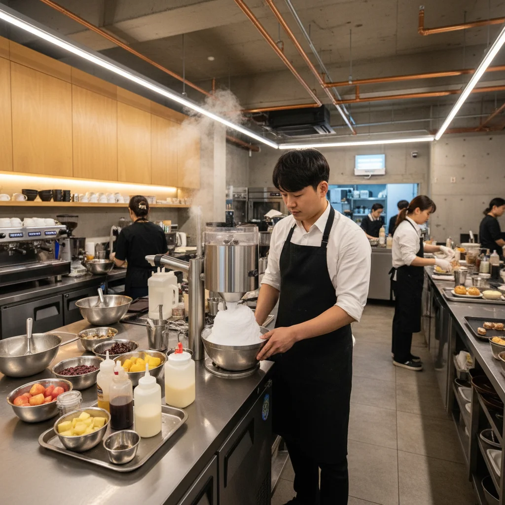 자동빙수기계 - 2026년형 자동빙수기 실사용