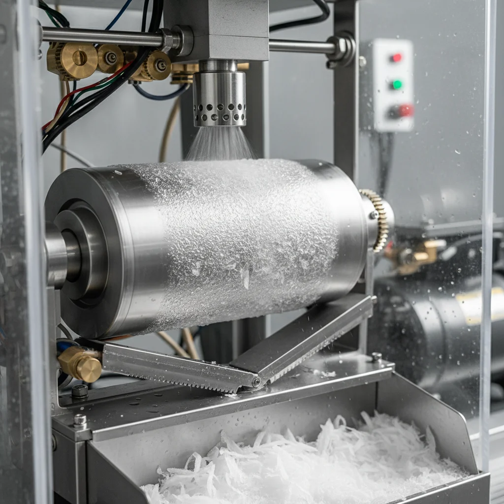 자동빙수기계 - 냉각 방식별 내부 구조 차이