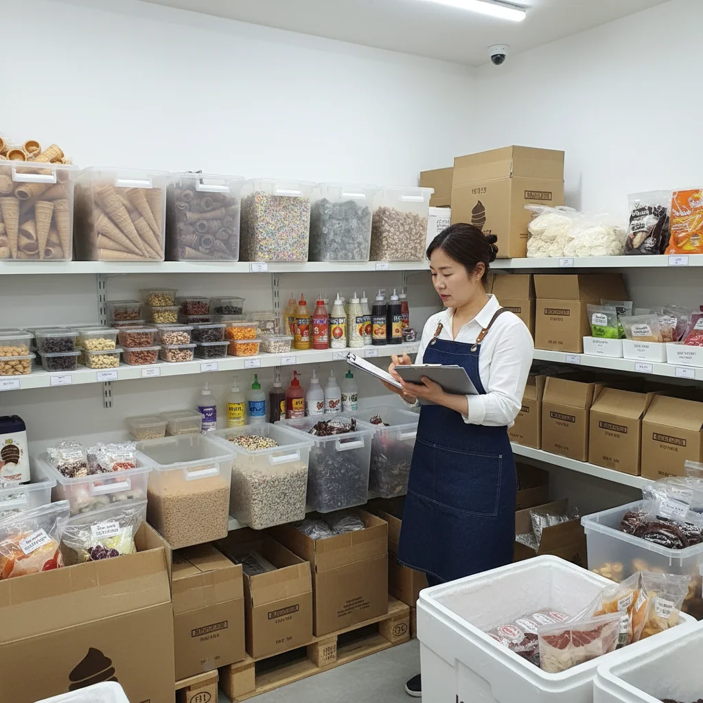 아이스크림재료 - 재고 관리 노하우