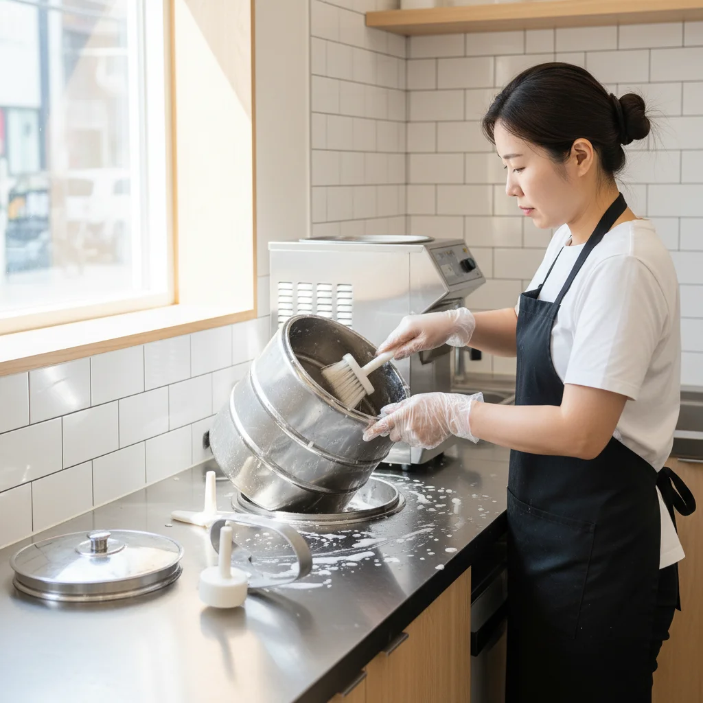 팥빙수제빙기 - 제빙기 드럼 분해 청소