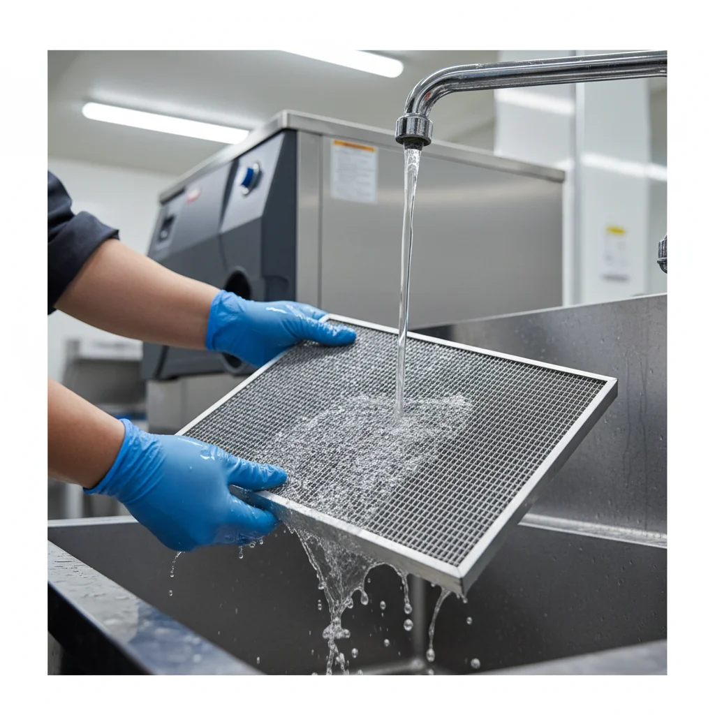 카이저공냉식제빙기 - 필터 청소 방법