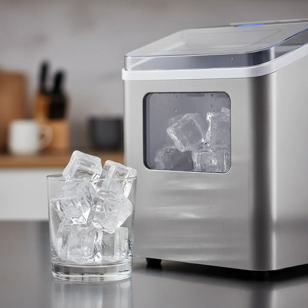 카이저제빙기IMK-55W - 투명한 큐브 아이스