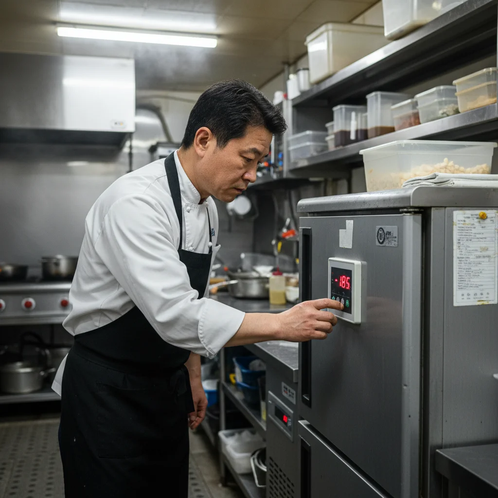 업소용중고냉동고 - 온도조절기 점검