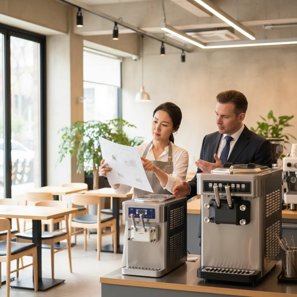 업소용소프트아이스크림 - 1구 vs 3구 비교