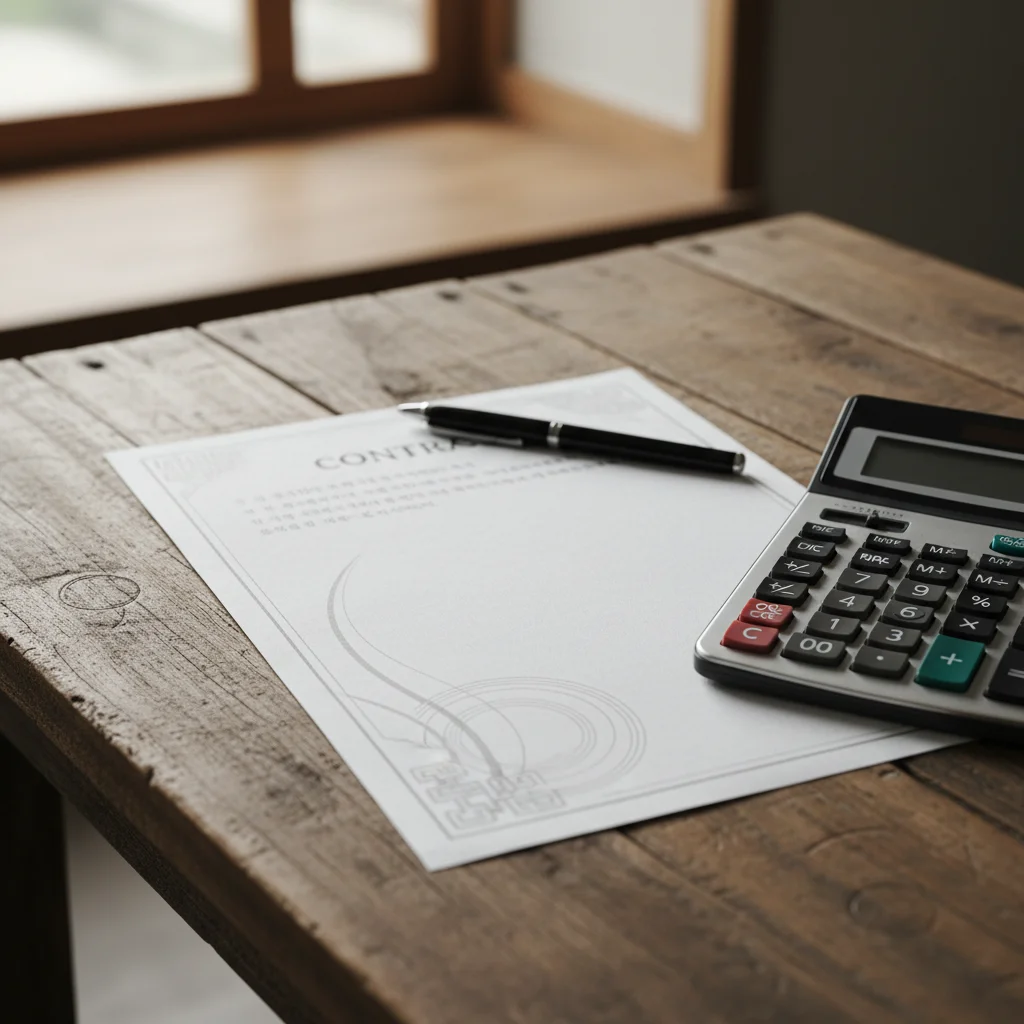 업소용아이스크림머신 - 렌탈 계약서와 비용 계산