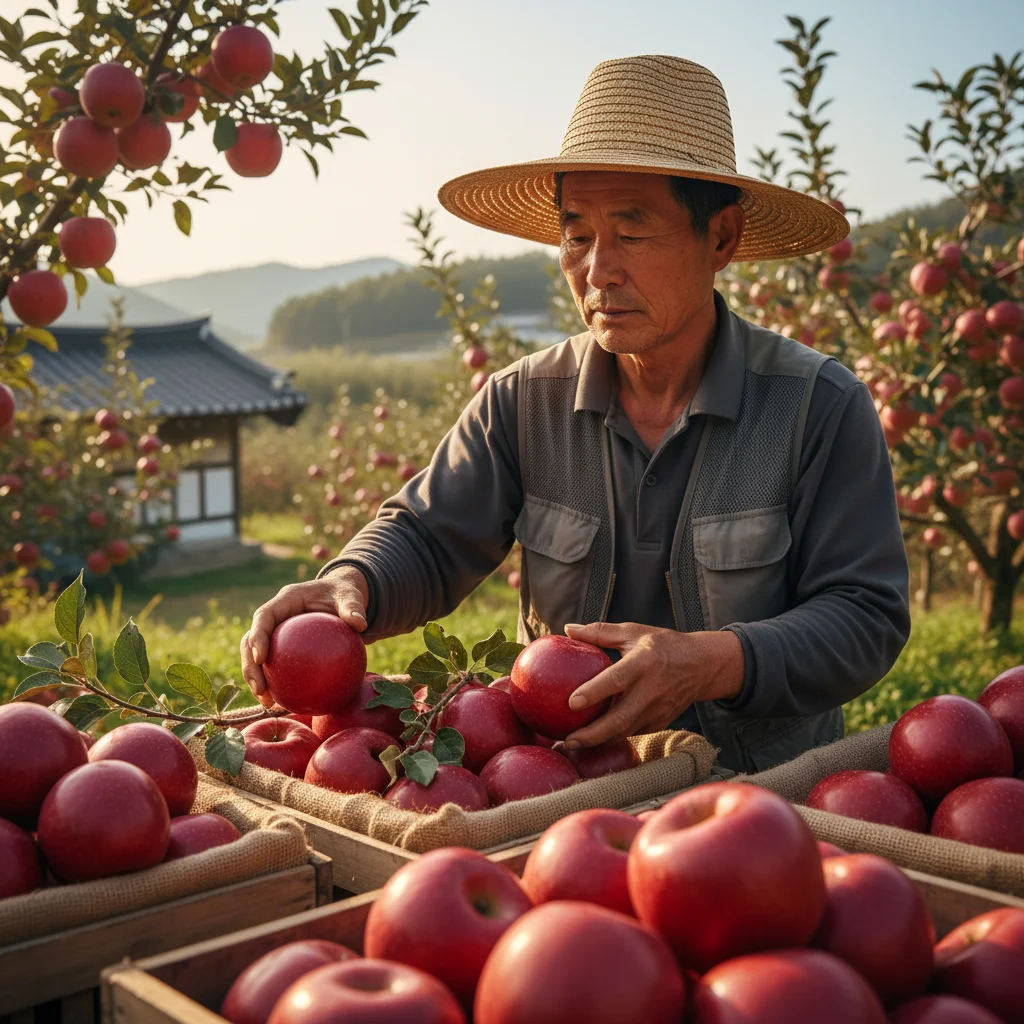 과일직거래 - 산지 직송 선별 작업
