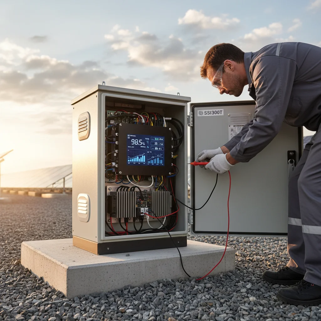 SSI300T 인버터 실물 패널 점검