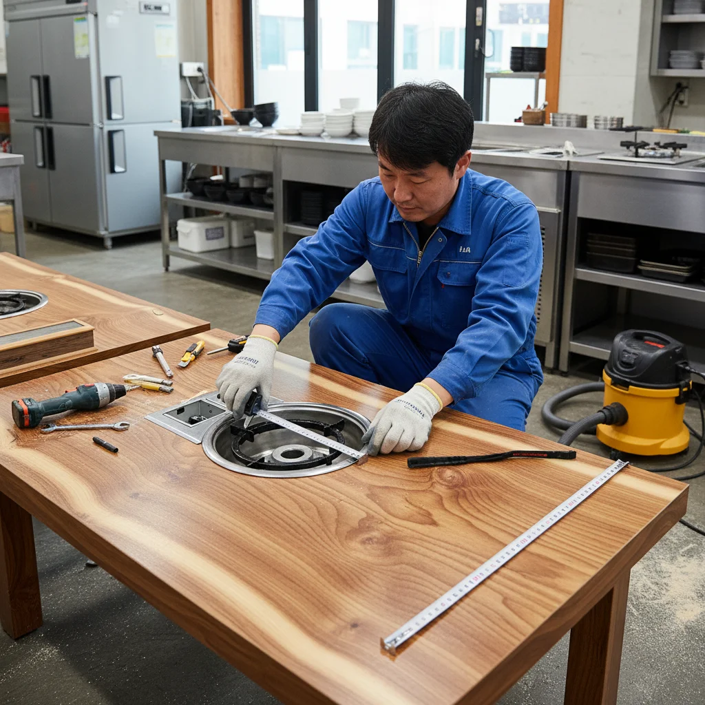 가마솥구이기 - 가마솥 로스타 설치