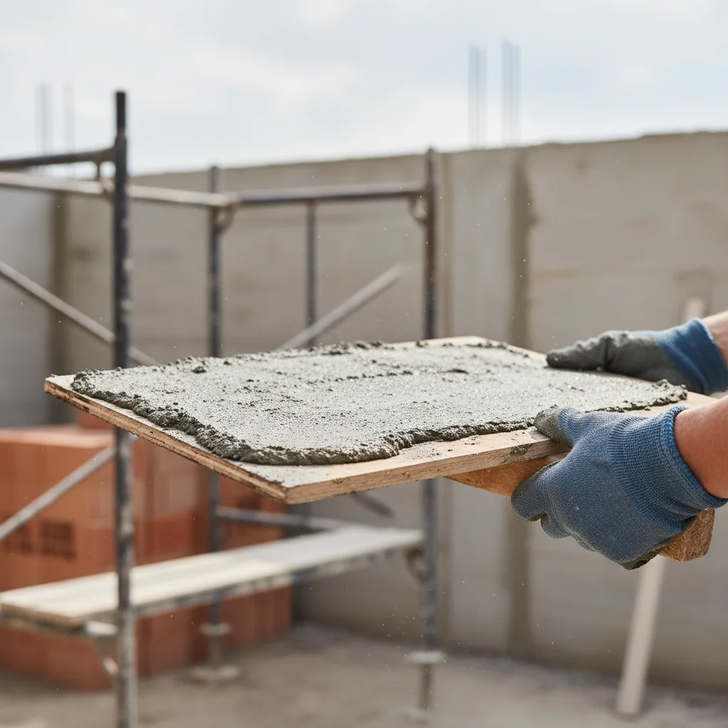간데기(흙받기) 실물