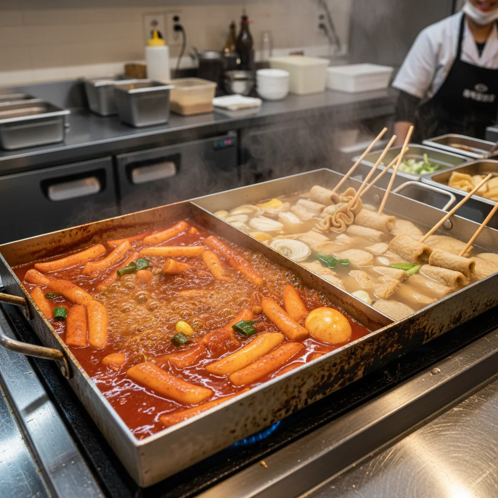 반반 칸막이 떡볶이판