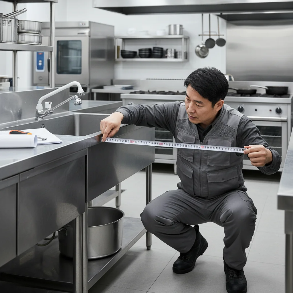 업소용싱크대600 - 정확한 실측 방법