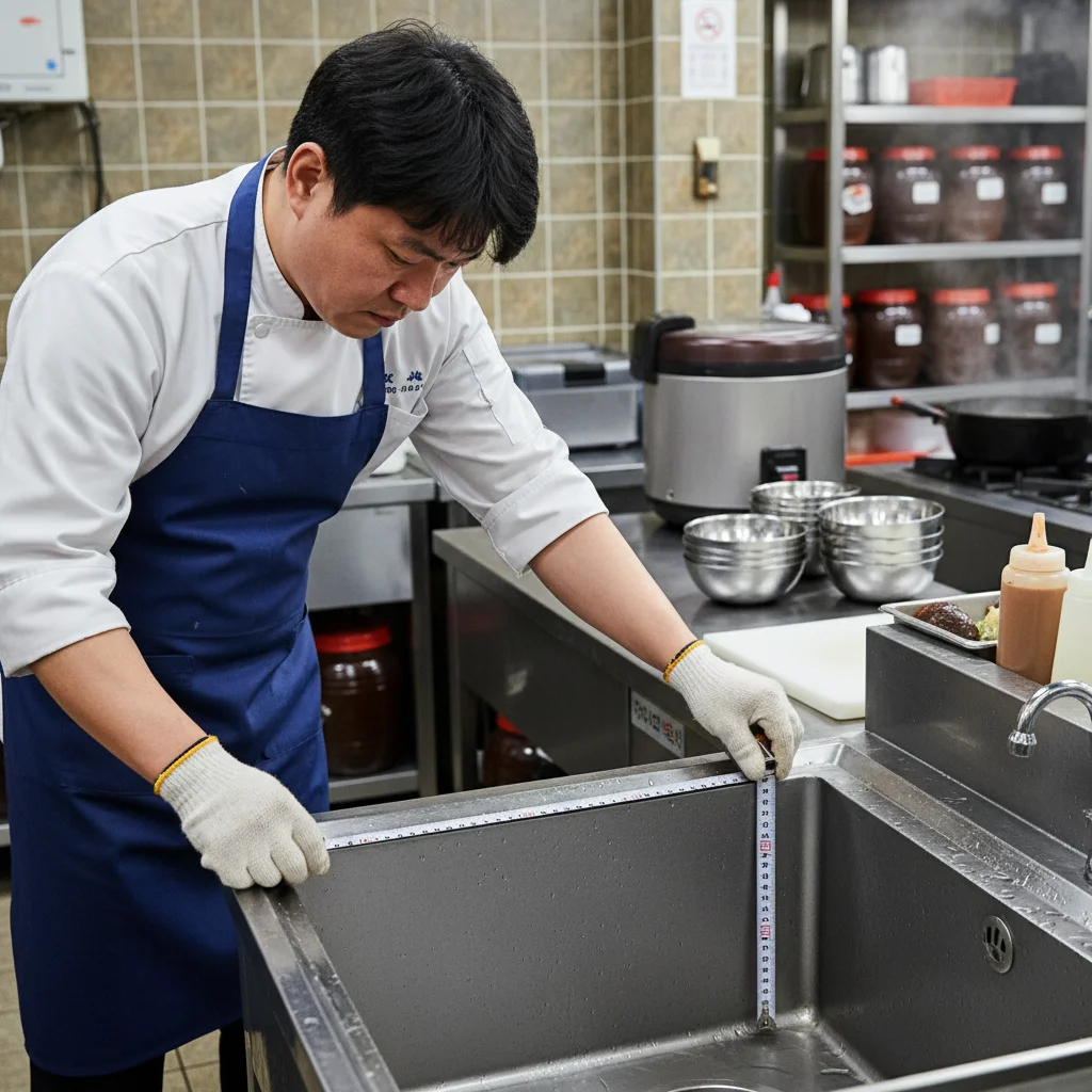 업소용씽크 - 2026년 표준 사이즈표