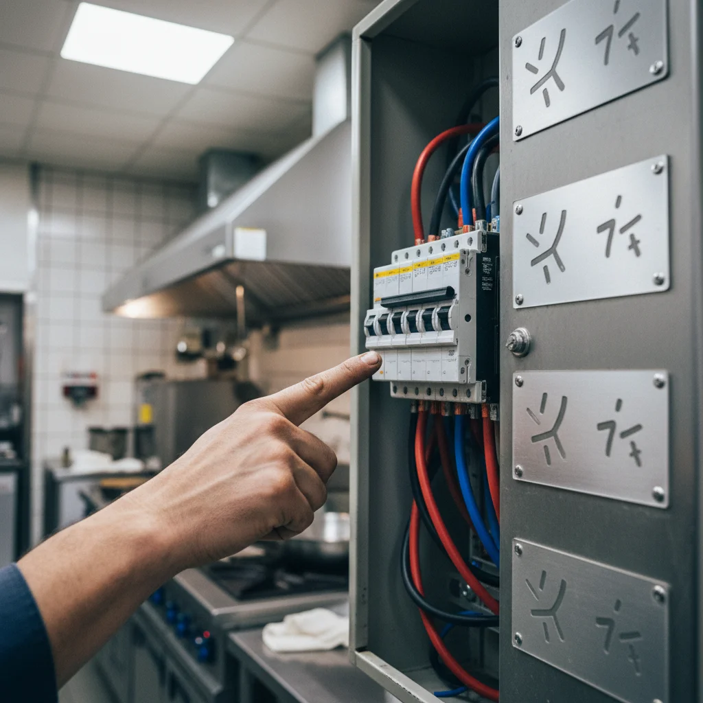 업소용인덕션중고 - 전기 용량 및 배선 확인