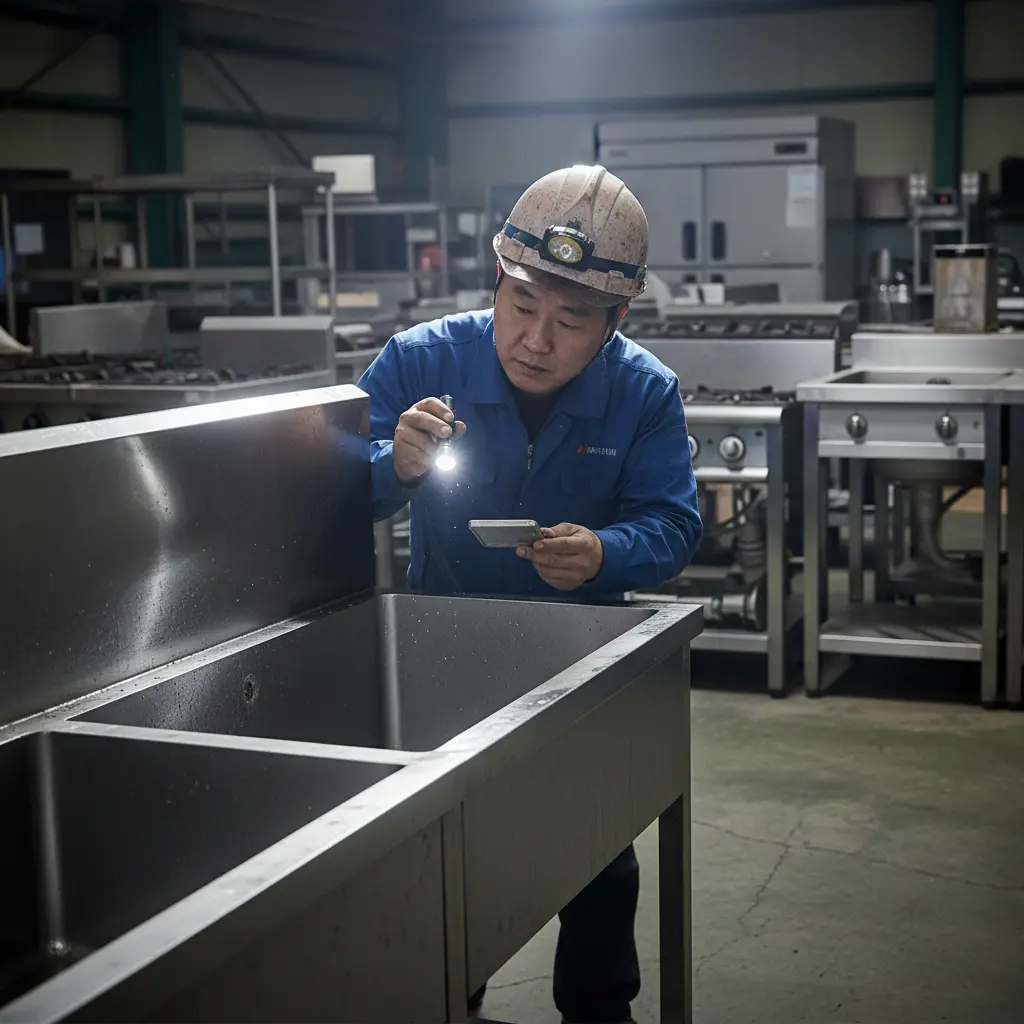 업소용중고싱크대 - 용접부위 확인 필수