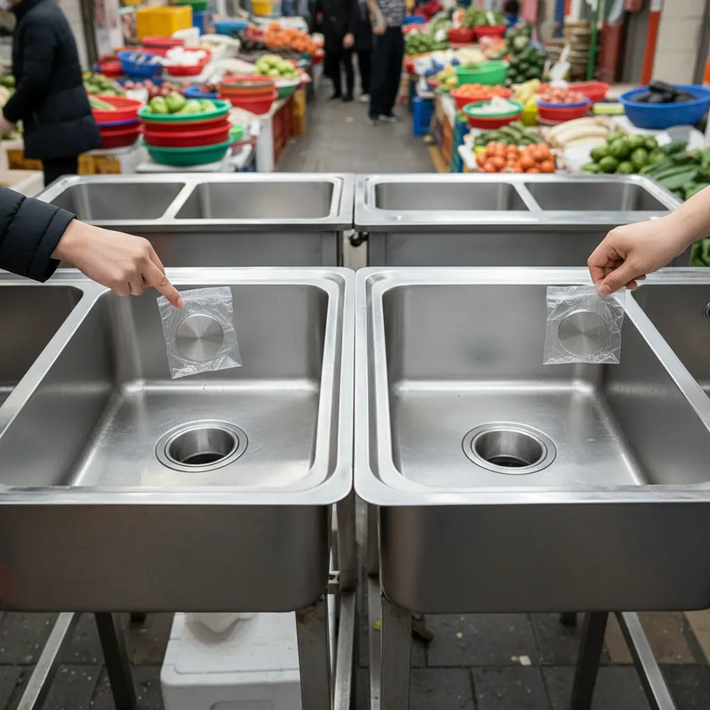 업소용중고싱크대 - 자석 테스트 필수