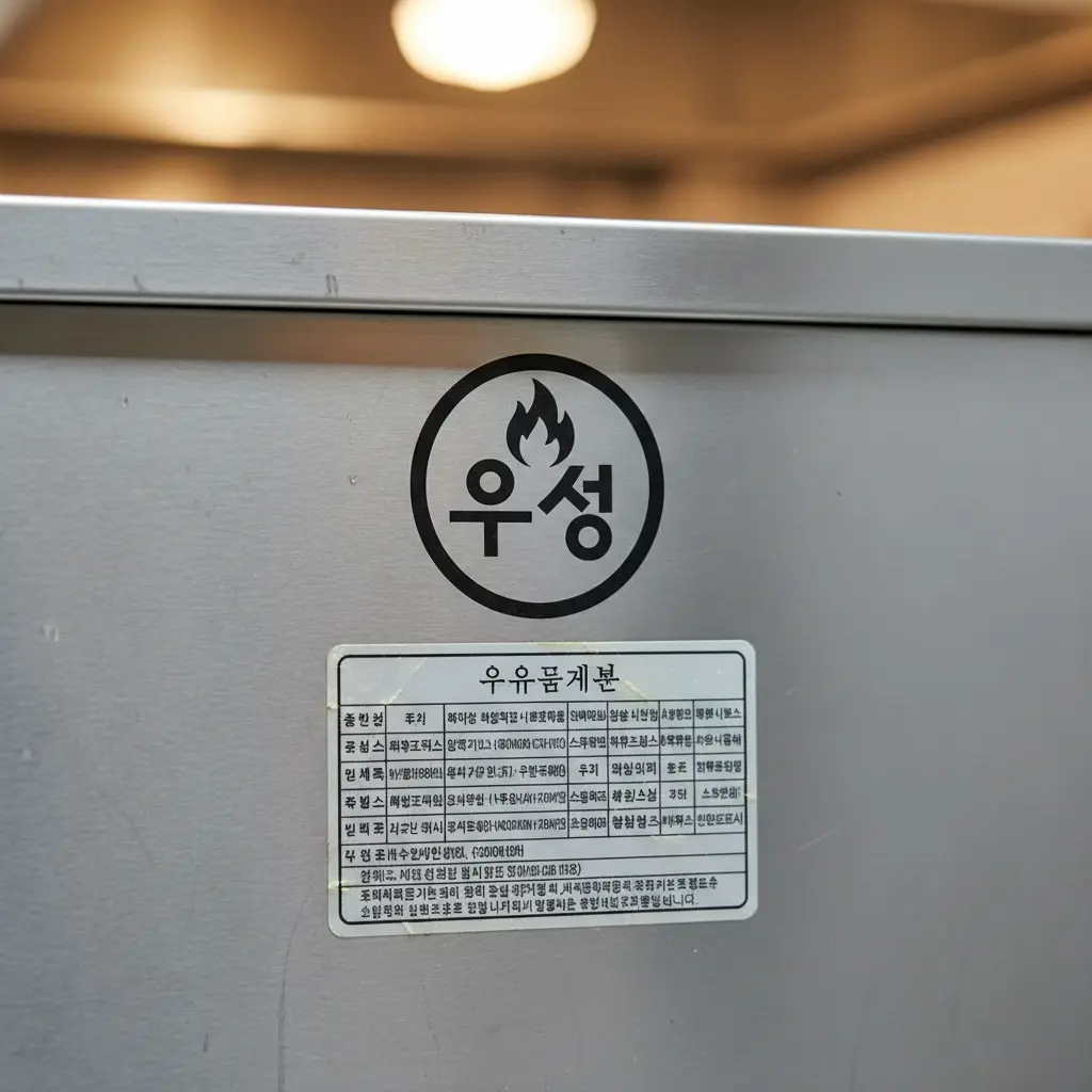 중고그릴 - 주요 브랜드 사양 스티커 확인