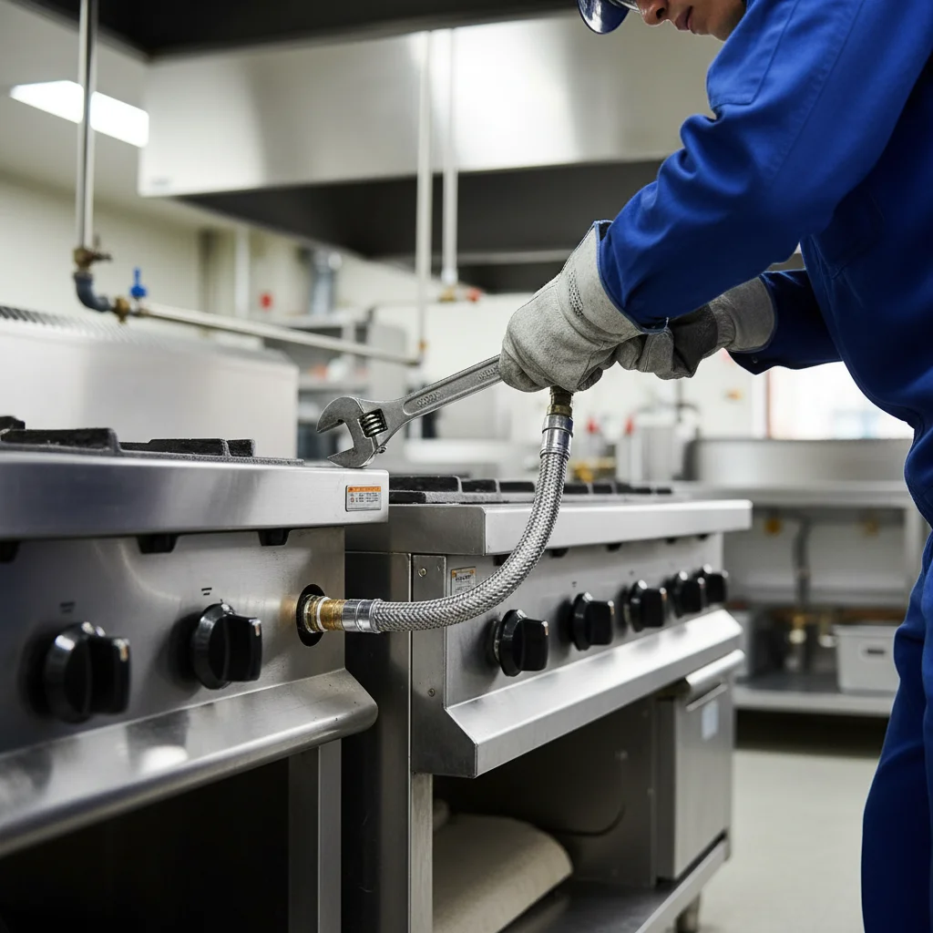 중고업소용가스렌지 - 안전한 가스 설치