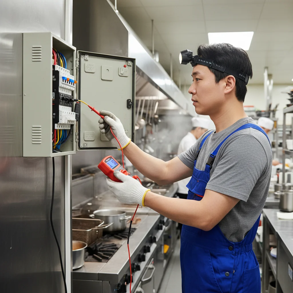 중고업소용인덕션 - 전기 용량 사전 확인