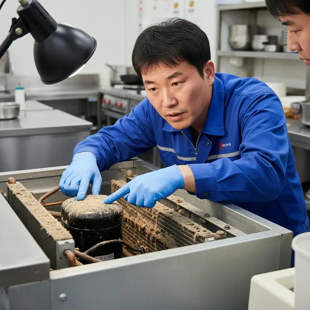 황학동중고냉장고 - 콤프레셔 상태 점검