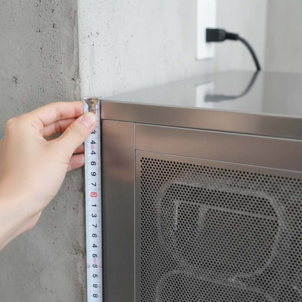 30KG제빙기 - 벽면 이격 거리 20cm 필수