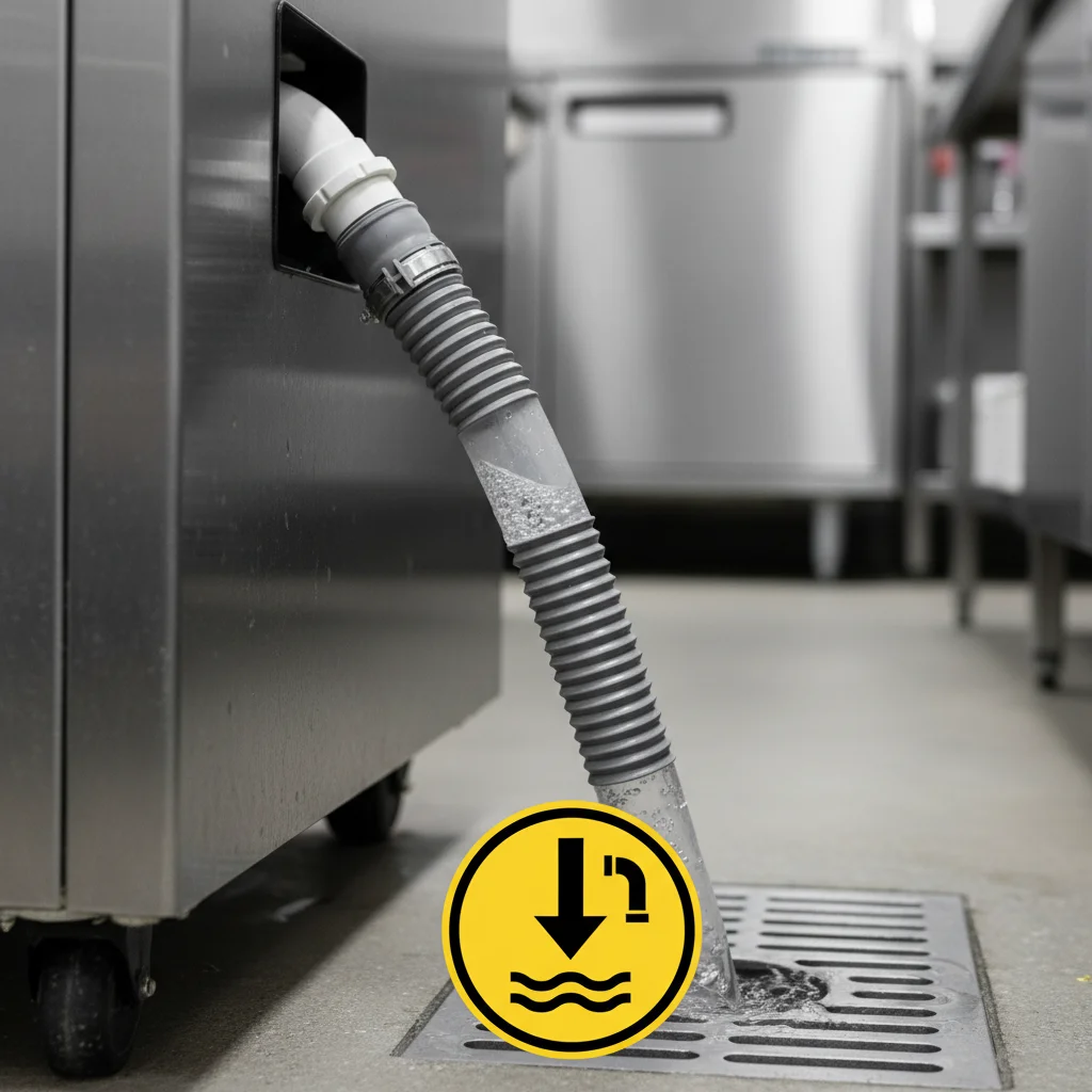 30KG제빙기 - 자연 배수 높이 확인