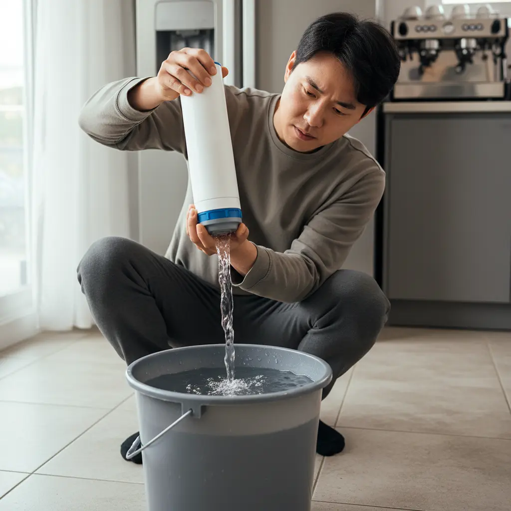 네오트제빙기필터 - 설치 전 물 빼기 필수