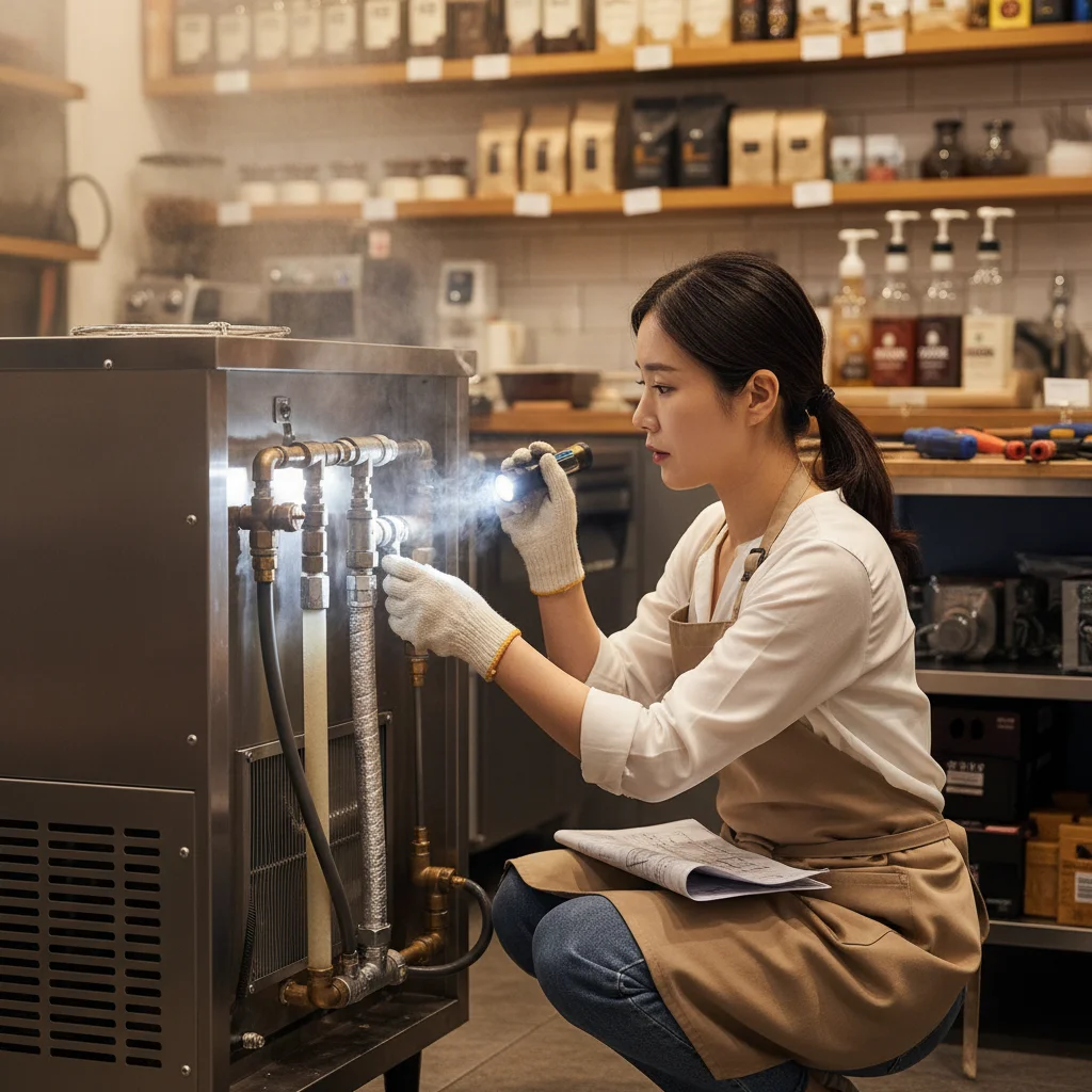 설빙빙수기 - 냉각 방식 설치 확인