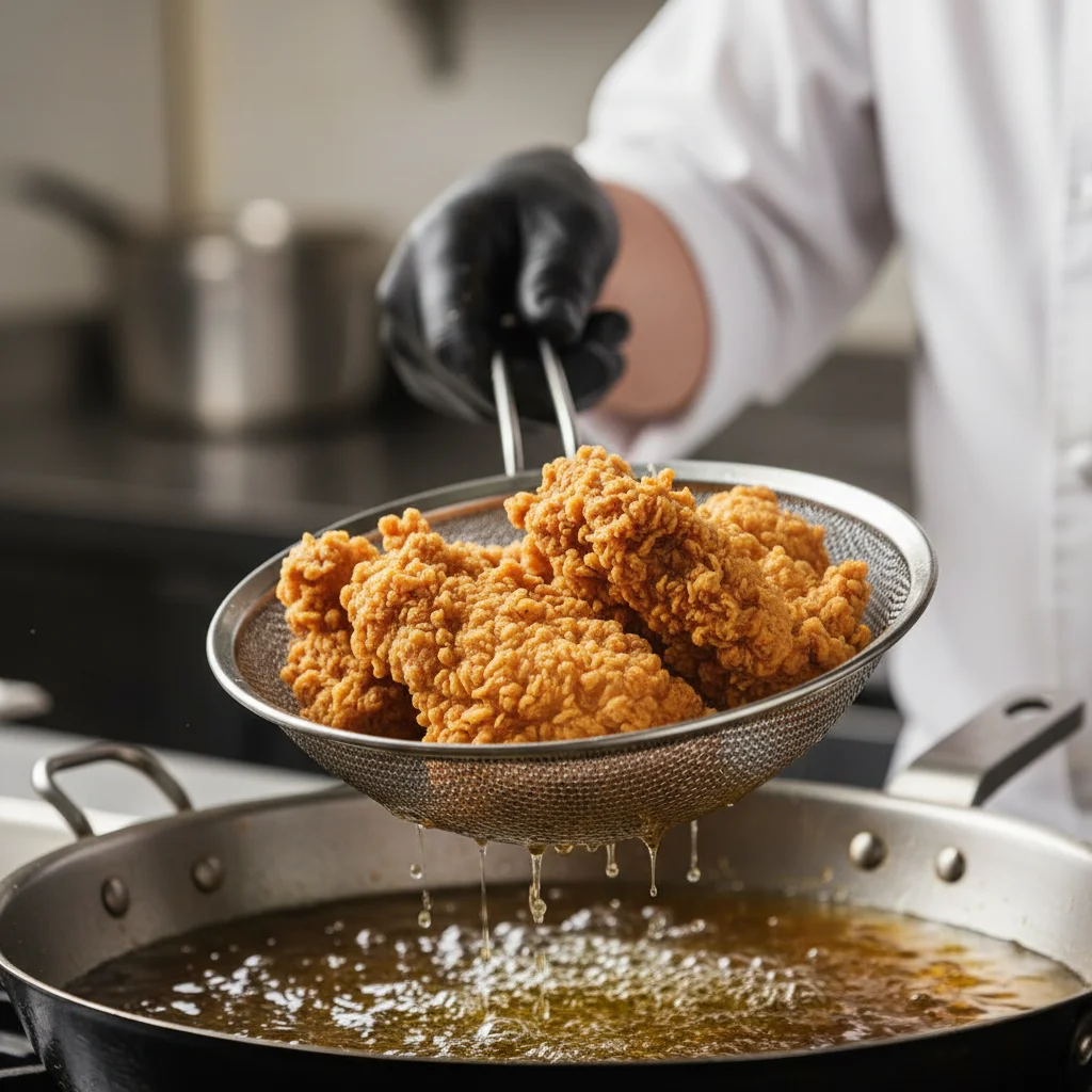 가스튀김기 - 바삭함의 차이 복원력