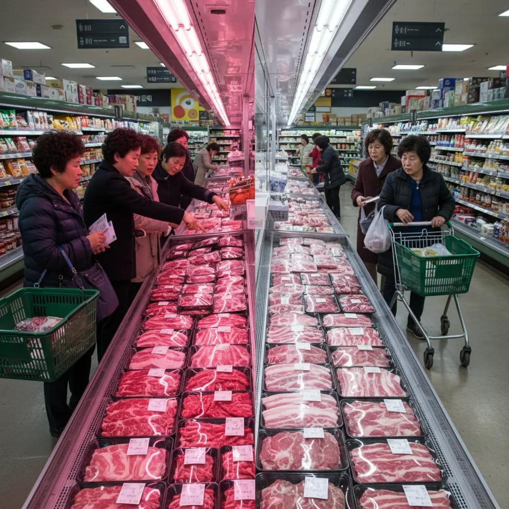 육류오픈쇼케이스 - 매출을 부르는 정육 조명