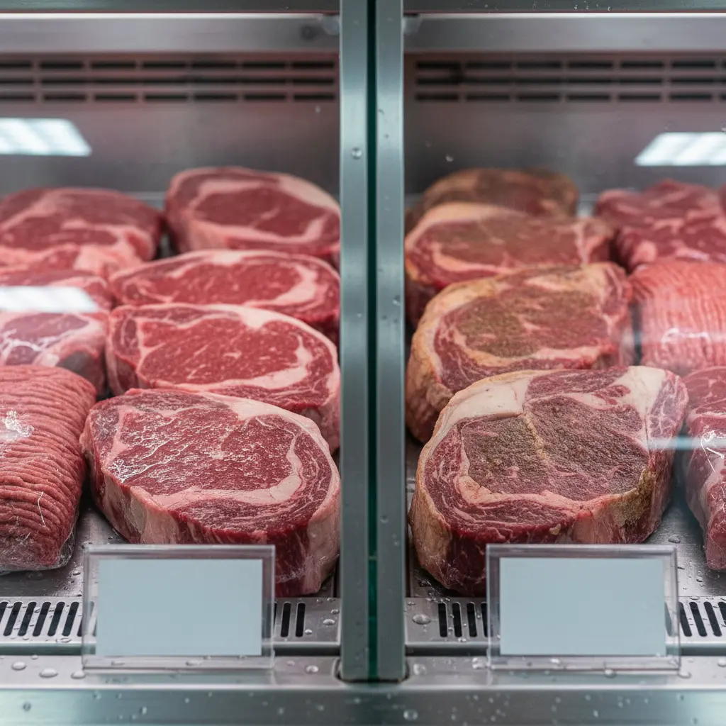 육류냉장쇼케이스 - 직냉식 vs 간냉식 차이