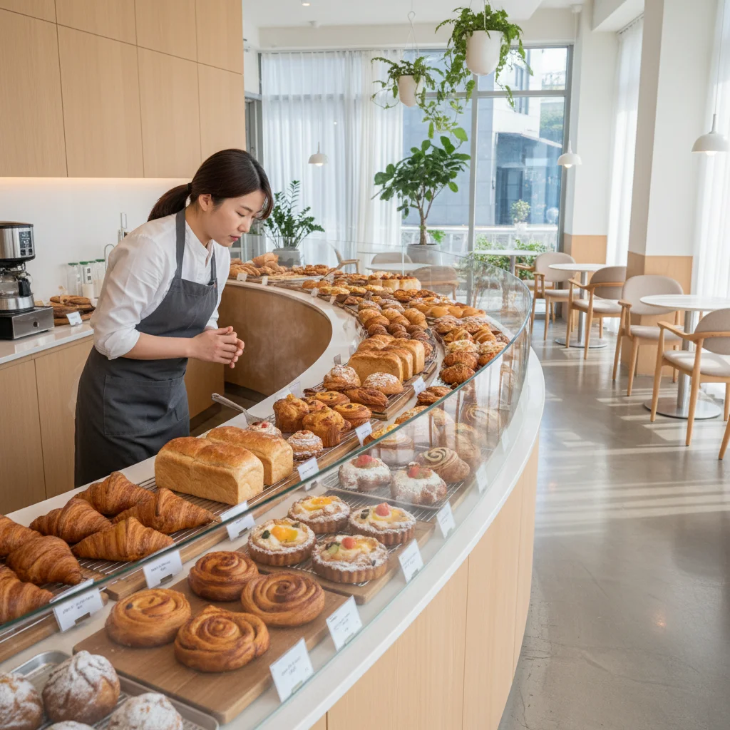 2026년형 최신 빵오픈쇼케이스 디스플레이