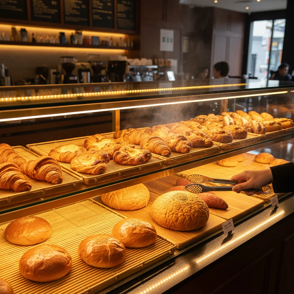빵오픈쇼케이스 - 빵이 가장 맛있어 보이는 3000K 조명
