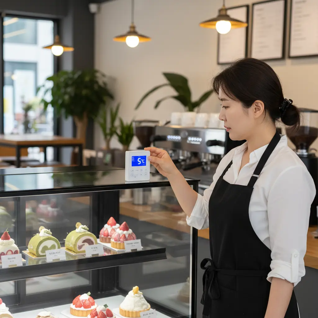 디저트진열장 - 온도 조절 체크 필수