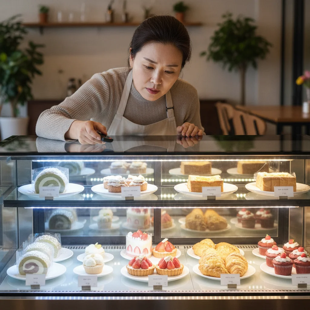 디저트알루미늄쇼케이스 - 조명과 통풍구 체크