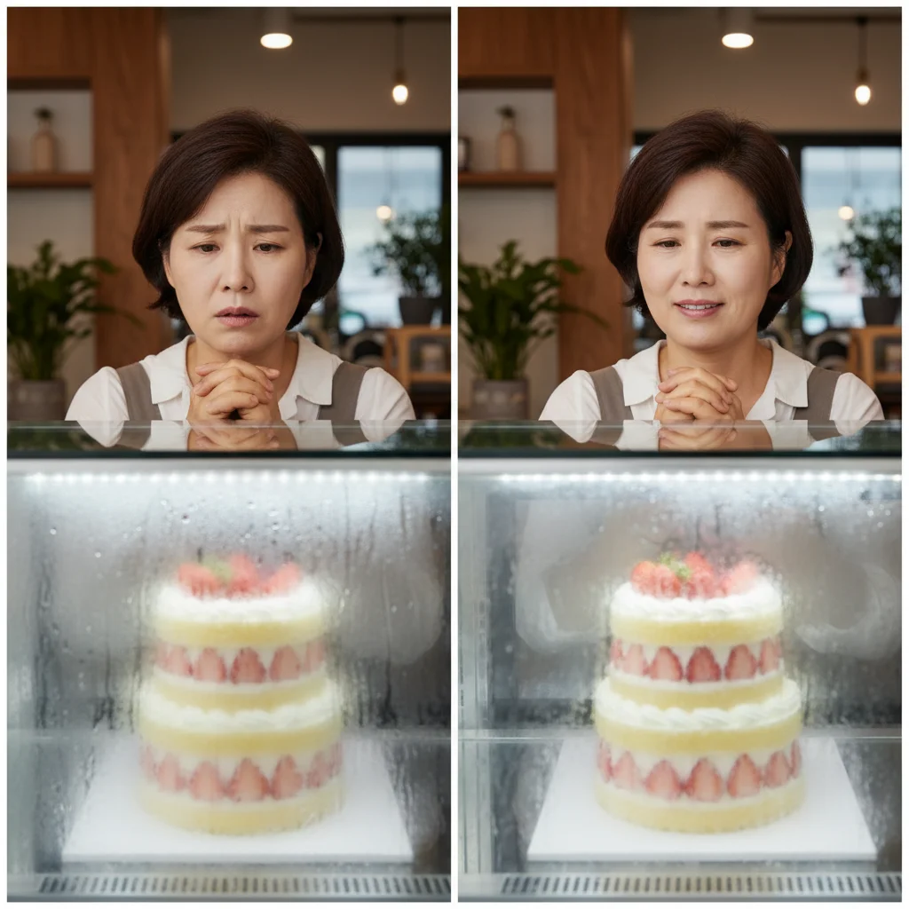 디저트LED쇼케이스 - 결로 현상 주의