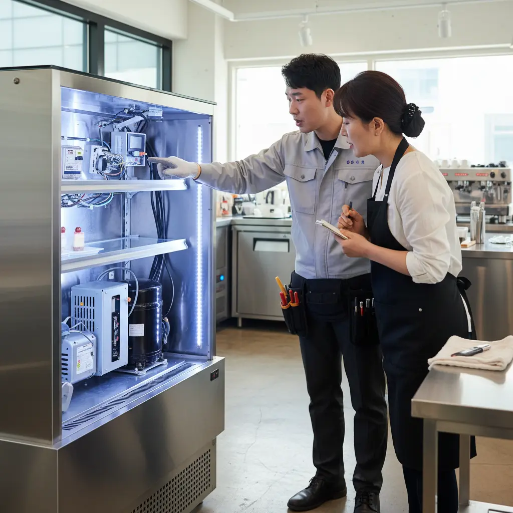 디저트LED쇼케이스 - 유지보수 체크