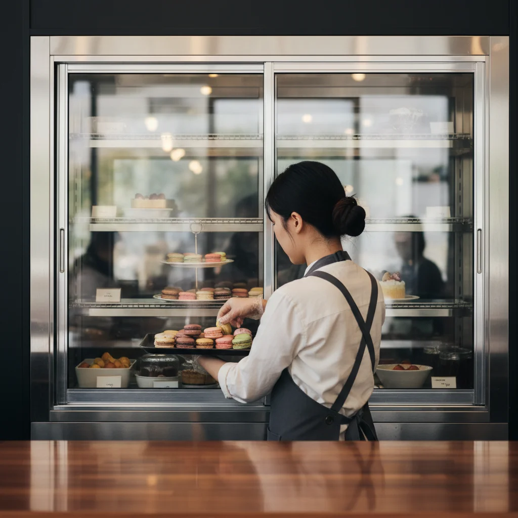 디저트뒷문쇼케이스 - 뒷문형의 편리한 동선