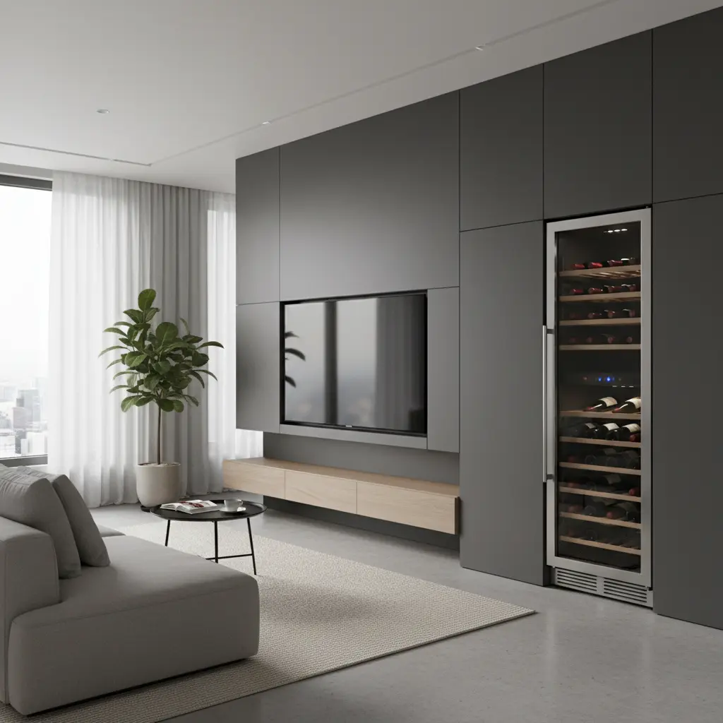 와인보관쇼케이스 - 인테리어 조화