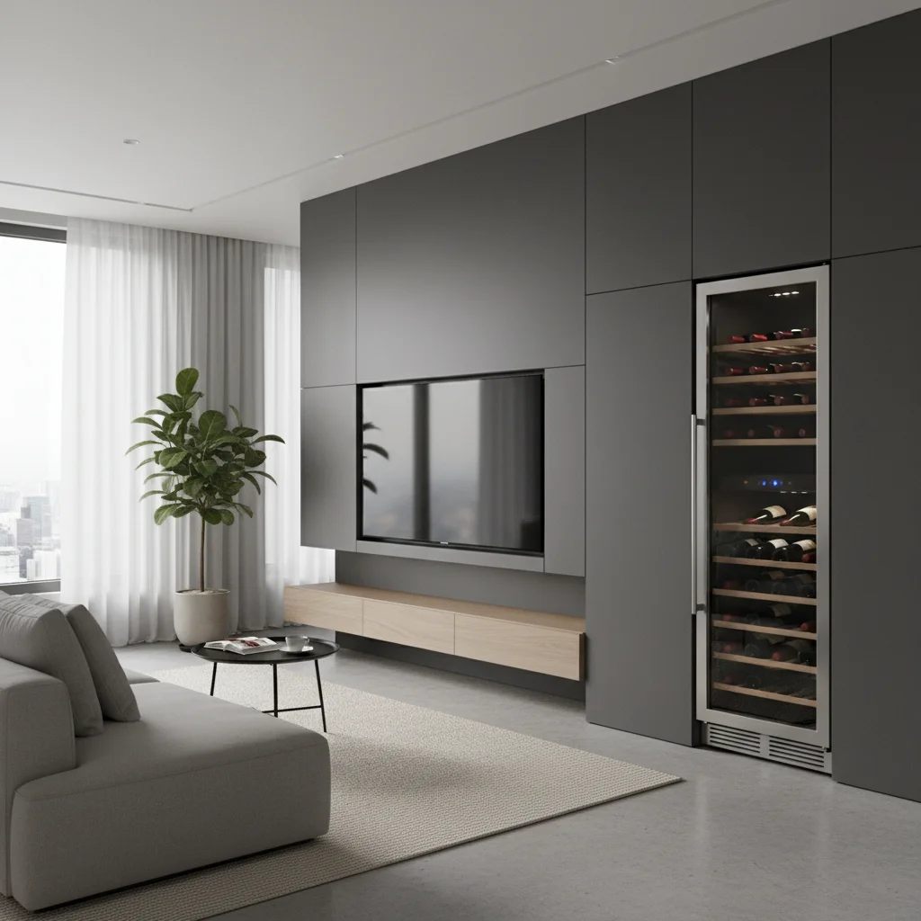 와인보관쇼케이스 - 인테리어 조화