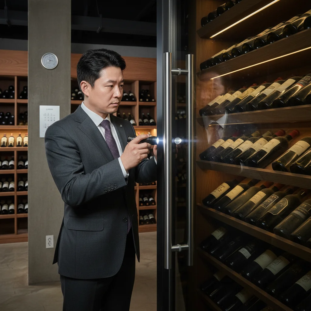 와인보관진열장 - 자외선 차단 필수
