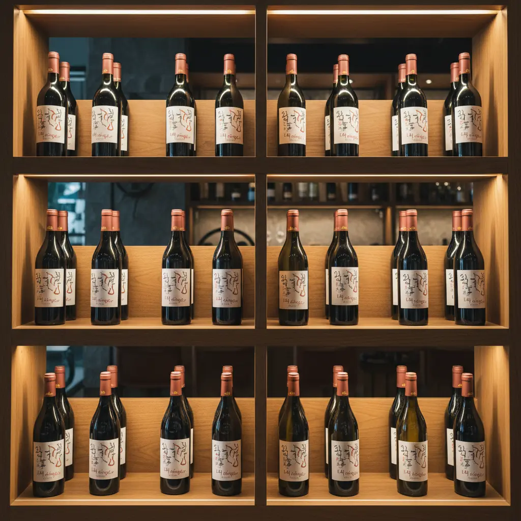 와인보관오픈쇼케이스 - 조명과 진열 효과